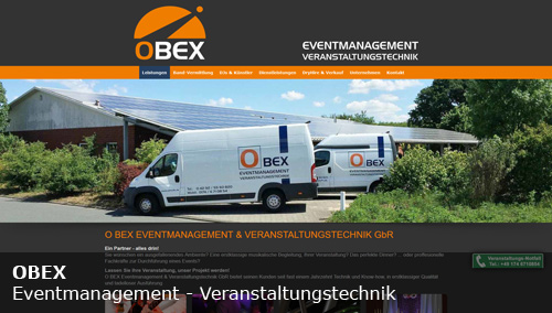O BEX Eventmanagement & Veranstaltungstechnik GbR | Ritterhude | OHZ